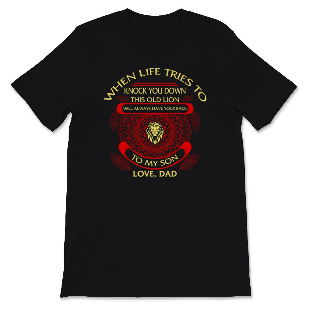 To My Son Boy Love Heart Lion Dramatic Support Letter From Dad Daddy