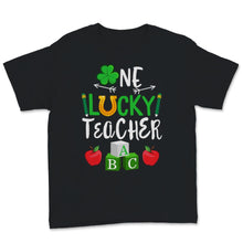 Load image into Gallery viewer, One Lucky Teacher Shirt St. Patrick&#39;s Day Gift Women Shamrock Green
