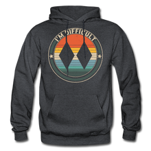 Load image into Gallery viewer, I'm Difficult, Double Black Diamond Shirt, Ski Snowboarding Lover, Double Black Diamond Ski Track, Snowboarding Experts Gift Gildan Heavy Blend Adult Hoodie - charcoal gray
