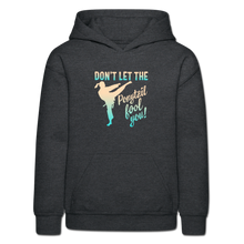 Load image into Gallery viewer, Ponytail Heavy Blend Youth Hoodie - deep heather
